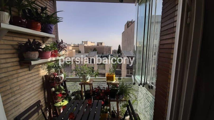 نمونه کار شیشه بالکن